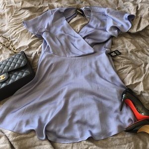NWT express silky blue dress